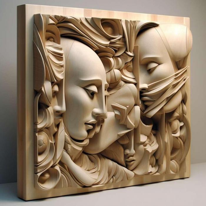 نموذج ثلاثي الأبعاد لآلة CNC 3D Art 